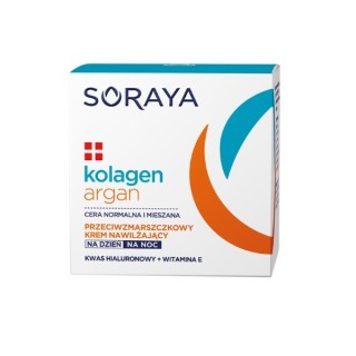 Soraya Collagen + Argan проти зморшок Зволожуючий крем для обличчя день/ніч 50 мл