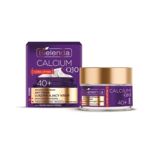 Bielenda CALCIUM + Q10 концентрований активний підтягуючий крем для обличчя проти зморшок 40+ на день 50 мл