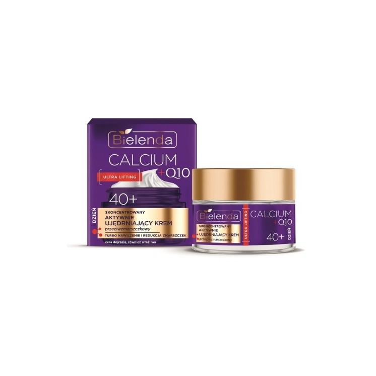 Bielenda CALCIUM + Q10 концентрований, активно зміцнюючий Крем для обличчя проти зморшок 40+ денний 50 мл