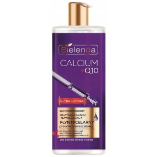 Bielenda CALCIUM + Q10 концентрована очищувальна та зволожуюча міцелярна рідина проти зморшок 500 мл