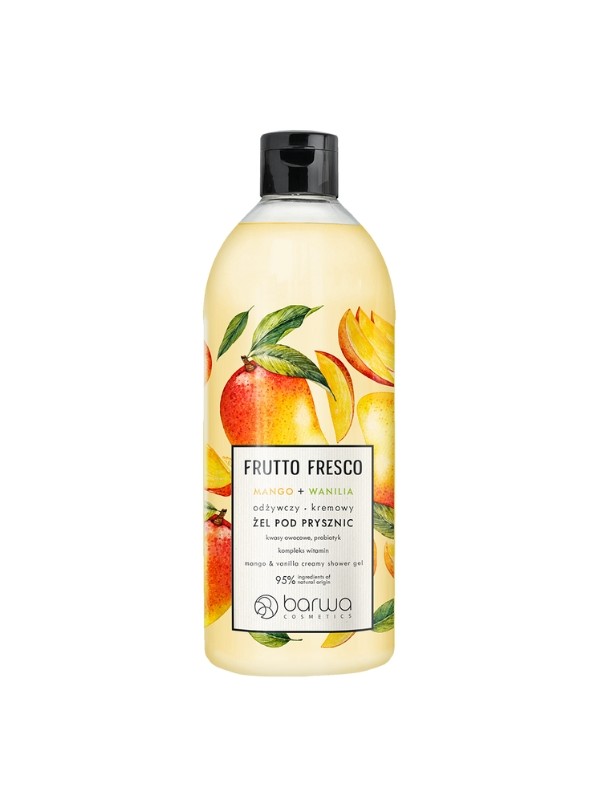 Barwa Frutto Fresco Naturalny odżywczy Żel pod prysznic Mango + Wanilia 480 ml