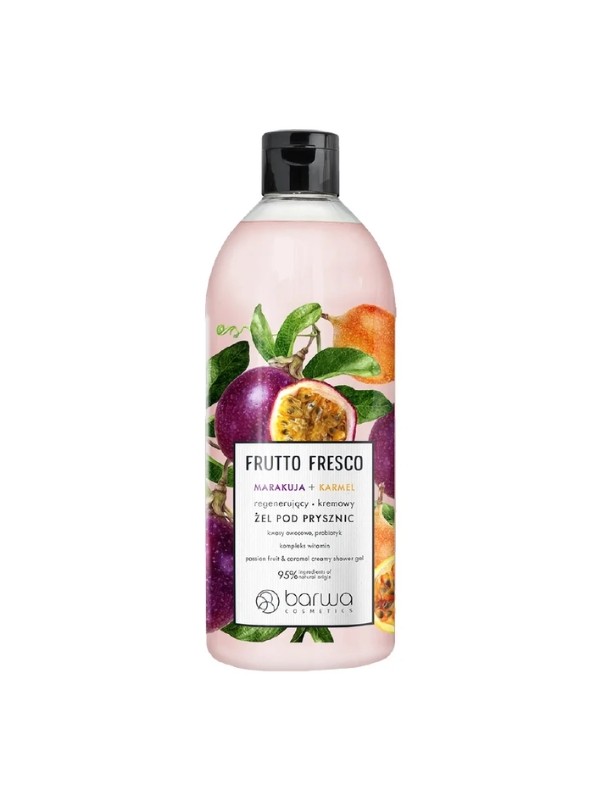 Barwa Frutto Fresco Naturalny regenerujący Żel pod prysznic Marakuja + Karmel 480 ml