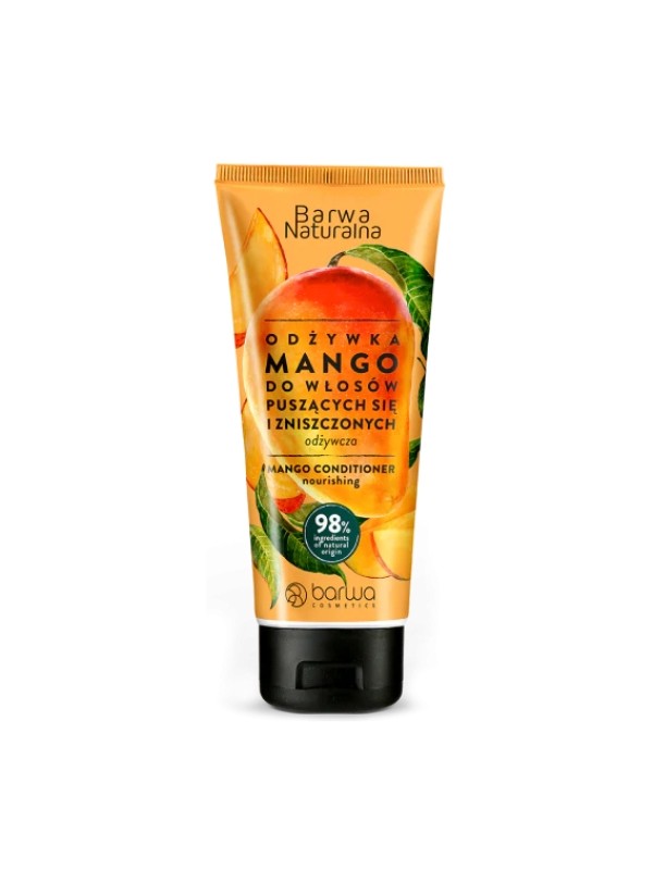 Barwa Naturalna Odżywka do włosów puszących się i zniszczonych Mango w tubie 200 ml