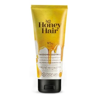 Barwa Honey Hair Зміцнюючий і відновлюючий кондиціонер для дуже пошкодженого волосся Мед, прополіс і маточне молочко 200 мл