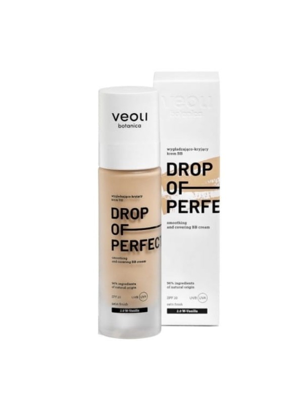 Veoli Botanica Drop of Perfection SPF20 wygładzająco-kryjący Krem BB o lekkiej formule /2.0/ Vanilla 30 ml