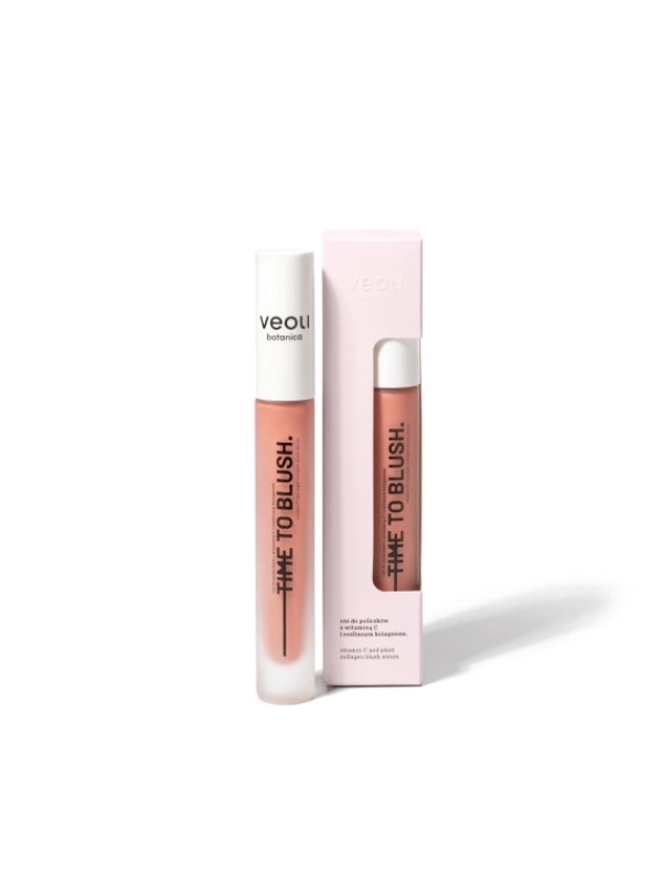 Veoli Botanica Time to Blush Róż do policzkow z Witaminą C i roślinnym kolagenem 10 ml