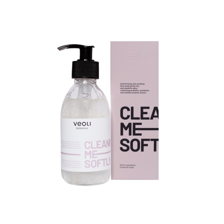 Гель для вмивання Veoli Botanica Clean Me Softly зволожуючий і заспокійливий 190 мл