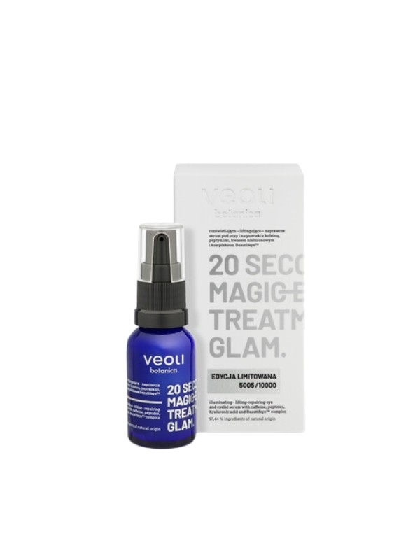 Veoli Botanica 20 Sekonds Magic Eye Treatment Glam Edycja Limitowana liftingująco-rozświetlające Serum pod oczy 15 ml