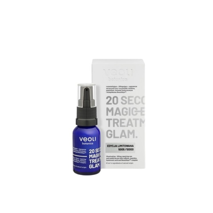 Veoli Botanica 20 Sekonds Magic Eye Treatment Glam Limited Edition ліфтингова та освітлююча Serum під очі 15 мл