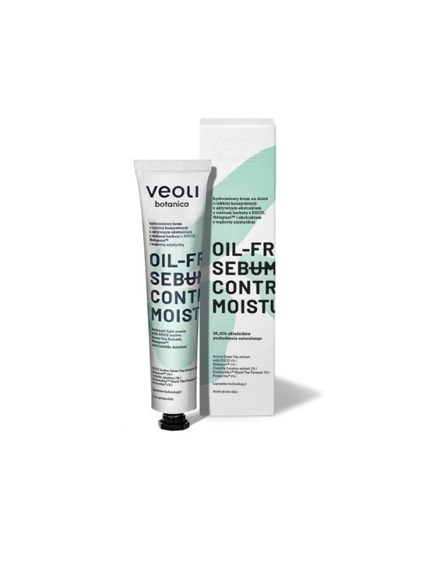 Veoli Botanica Oil-free Sebum Control Moisturizer hydrożelowy Krem do twarzy na dzień 50 ml