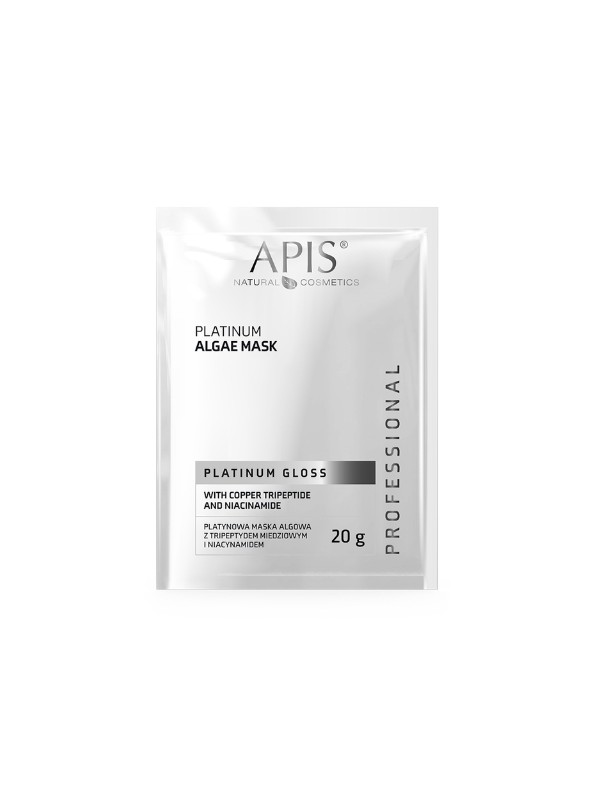 Apis Platinum Gloss Platynowa Maska algowa z tripeptydem miedziowym i niacynamidem 20 g