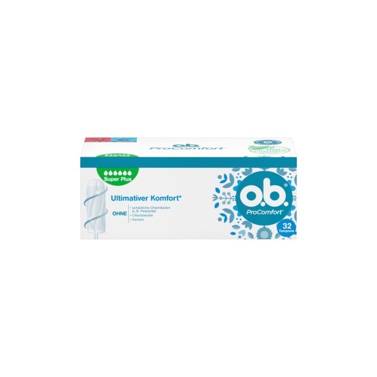 OB ProComfort Super Plus hygienic tampons, 32 pieces