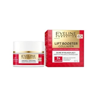 Eveline Lift Booster Collagen Strongly smoothing Cream - заповнювач зморшок 40+ 50 мл
