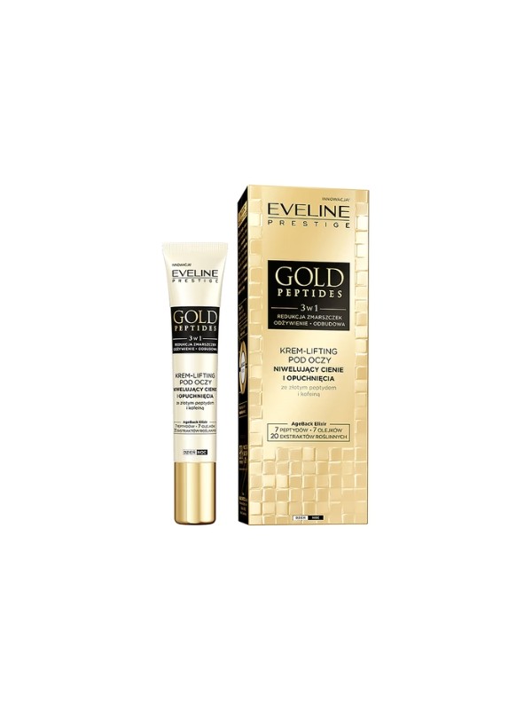 Eveline Gold Peptides Krem - lifting pod oczy niwelujący cienie i opuchnięcia 20 ml