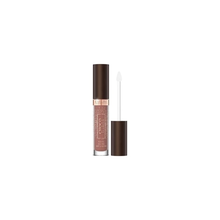 Eveline Choco Glamour Vinyl Lipstick Ruby Chocolate /01/ 5 мл