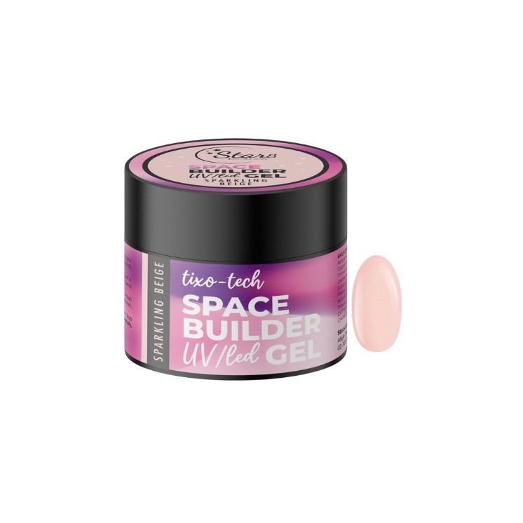 Stars from the Stars Space Bulider Gel UV/ LED nail builder gel Sparkling Beige 45 g