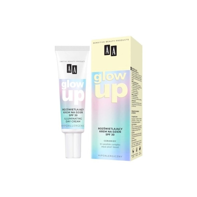 Денний крем для обличчя AA Glow Up Illuminating з фільтром SPF30 30 мл
