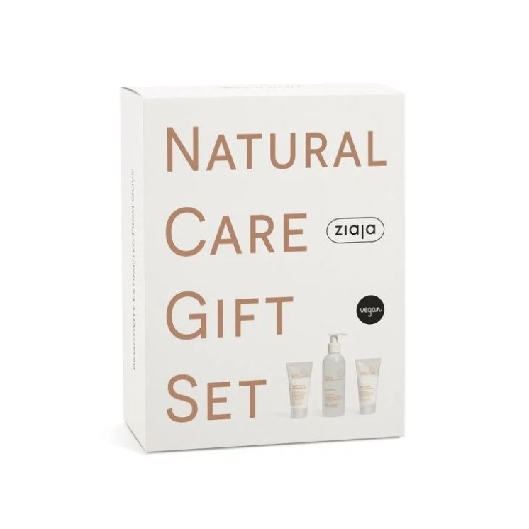 Ziaja Natural Care Gift Set Night face cream 50 ml + Day face cream 50 ml + Face cleansing gel 200 ml