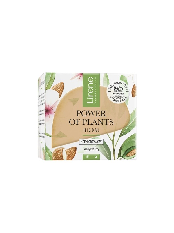 Lirene Power of Plants odżywczy Krem do twarzy Migdał 50 ml