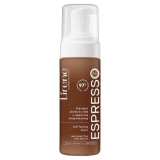 Бронзова пінка для тіла Lirene Self Tanning Foam з органічною кокосовою водою Espresso 150 мл