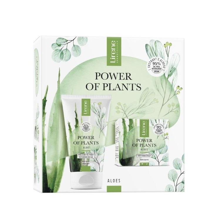 Lirene Power of Plants Aloe Set: Face cream 50 ml + Hand cream 75 ml