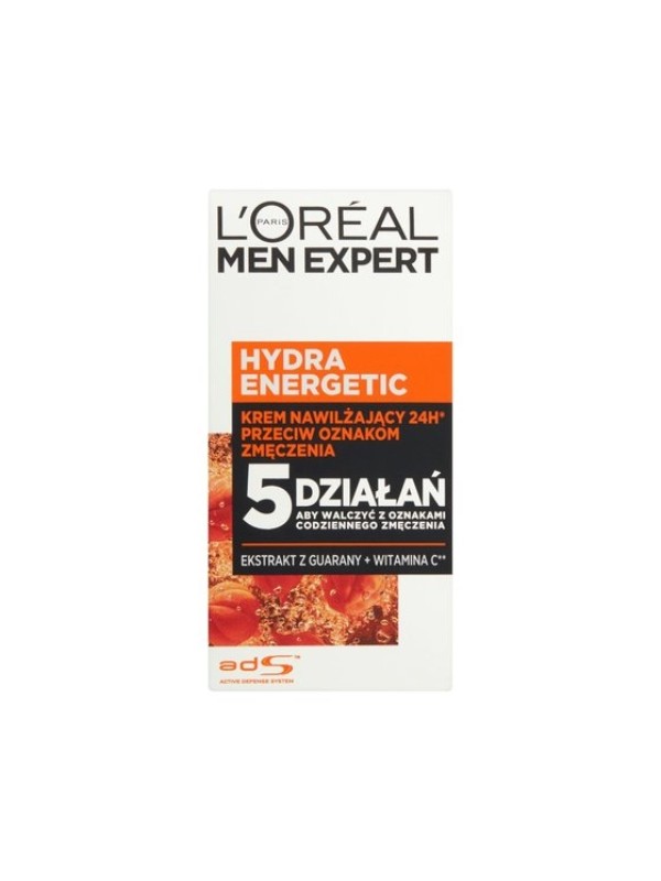 L'oreal Men Expert Hydra Energetic nawilżający Krem do twarzy przeciw oznakom zmęczenia 50 ml