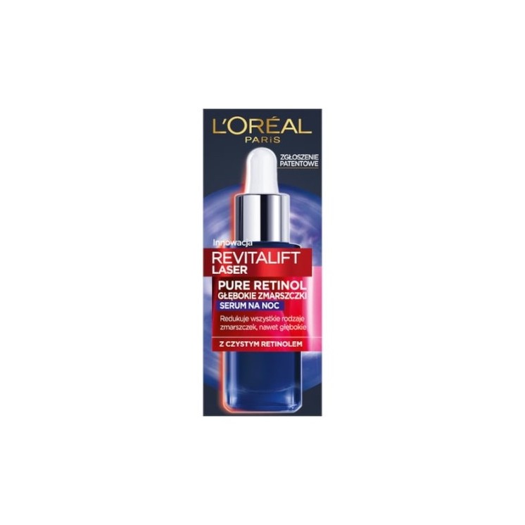 L'oreal Revitalift Laser Pure Retinol Serum Reducing Face Serum for Night 30 ml