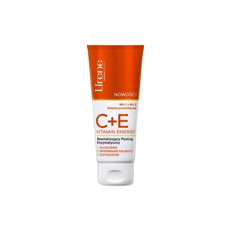 Відновлюючий ензимний Peeling для обличчя Lirene C+E Vitamin Energy 75 мл
