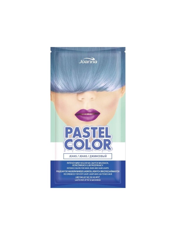 Joanna Pastel Color Szampon koloryzujący do włosów Jeans 35 g