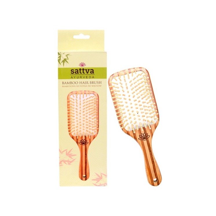 Sattva Ayurveda bamboo hair brush 1 piece