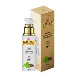 Крем для очей Sattva Ayurveda Pro Age з кофеїном і кантеллою 30 мл