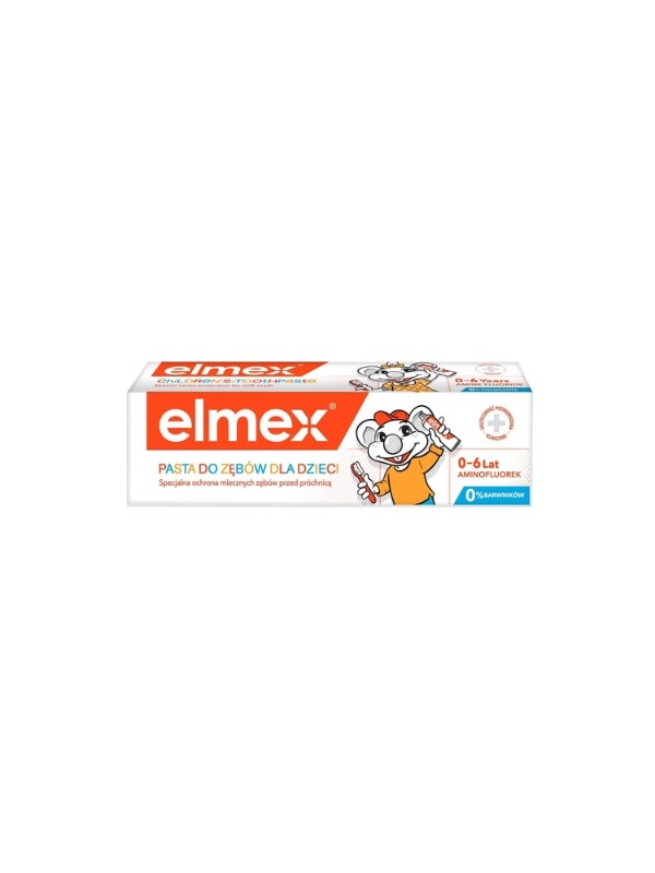 Elmex Kids Pasta do zębów dla dzieci 0-6 lat 50 ml 