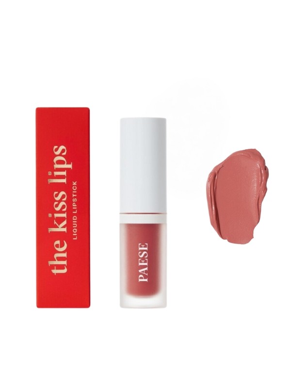 Paese The Kiss Lips Matowa kremowa  Pomadka w płynie 02 Nude Coral 3,4 ml