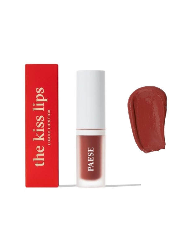 Paese The Kiss Lips Matowa kremowa  Pomadka w płynie 04 Rusty Red 3,4 ml