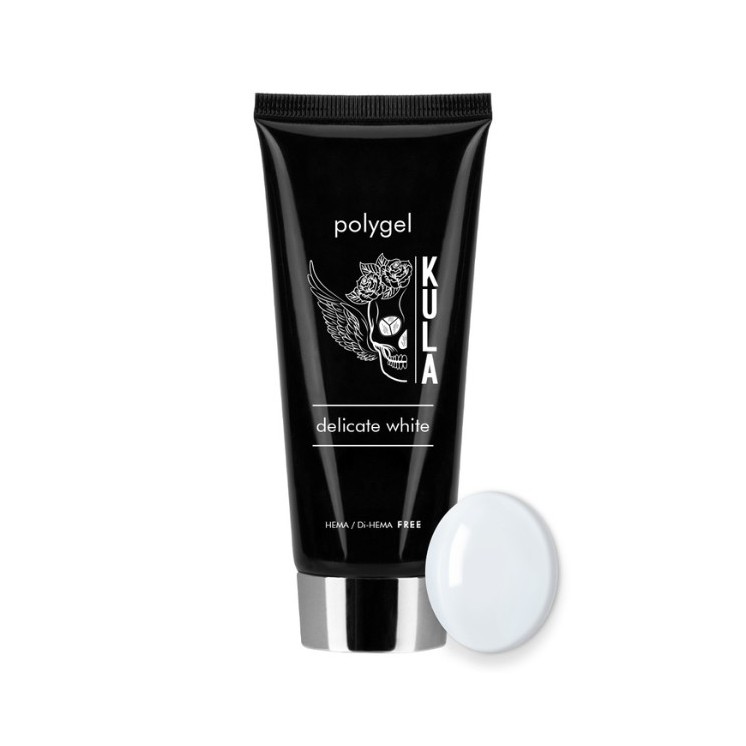PolyGel acrylic gel building Kula Nails Hema/di- Hema free Delicate White 50 ml