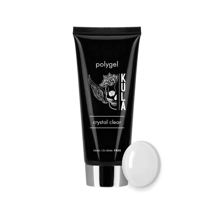 Акриловий гель нарощування PolyGel Kula Nails Hema/di- Hema free Crystal Clear 50 мл