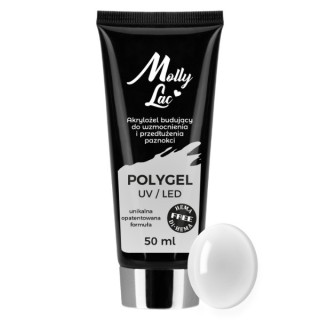 MollyLac Polygel будівельний акриловий гель Mollylac Hema/di- Hema free Clear 50 мл