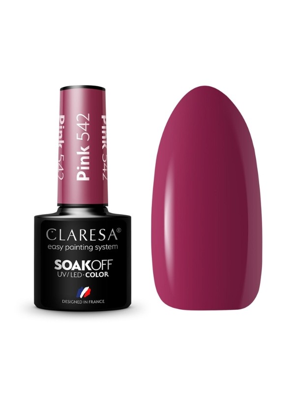 Claresa Pink Lakier hybrydowy do paznokci /542/ 5 g 