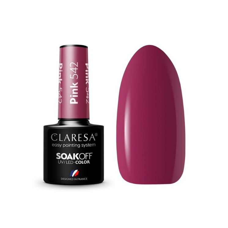 Лак для нігтів Claresa Pink Hybrid /542/ 5 г
