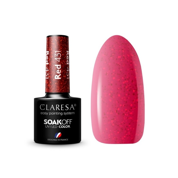 Claresa Red Hybrid nail polish /431/ 5 g