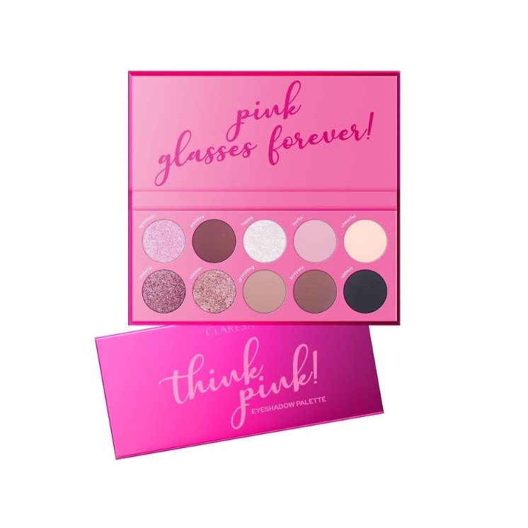 Claresa Think Pink eye shadow palette 12 g