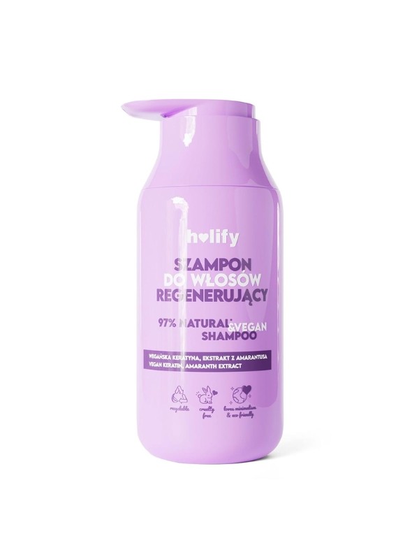 Holify regenerujący Szampon do włosów wegańska Keratyna & Amarantus 300 ml