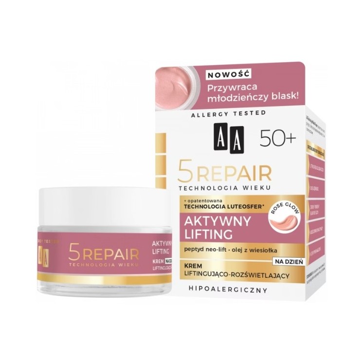 AA AGE TECHNOLOGY 5REPAIR 50+ Active Lifting Lifting and illuminating day cream 50 ml