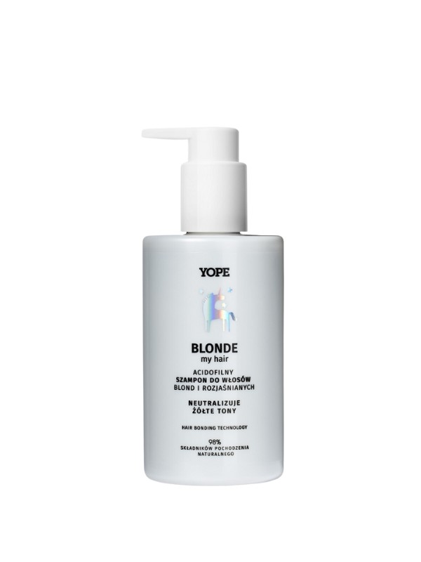 YOPE BLONDE my HAIR Acidofilny szampon do włosów blond i rozjaśnianych 300 ml