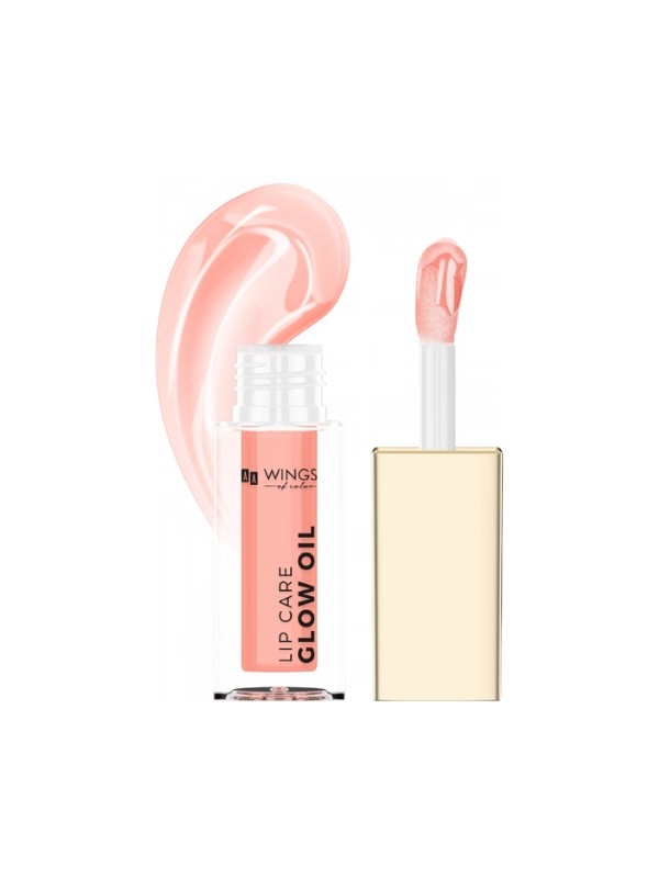 AA Wings of Color Lip Care Glow Oil Pielęgnujący olejek do ust 01 Peach 4,5 ml