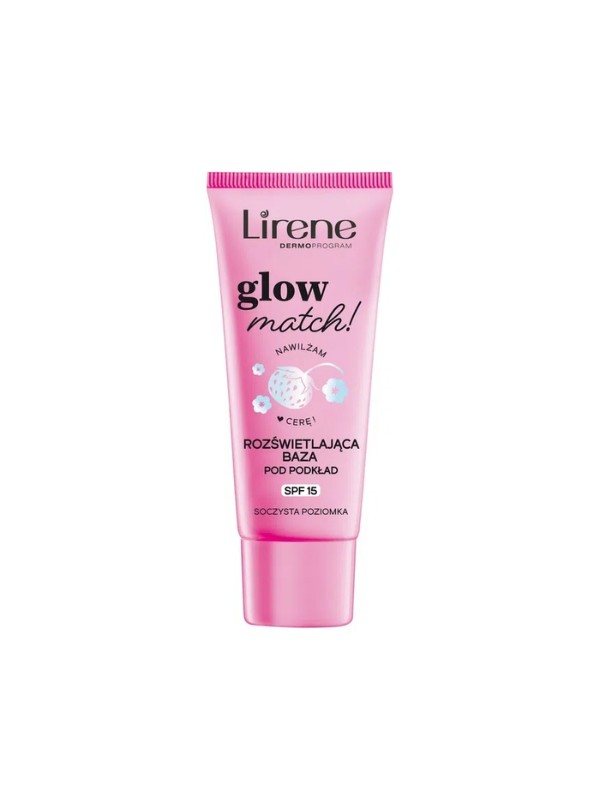 Lirene Glow Match! rozświetlająca Baza pod podkład SPF15 30 ml