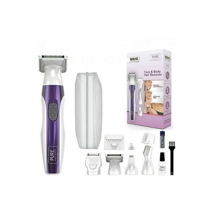 Wahl Set with electric epilator for face and body, 12 element