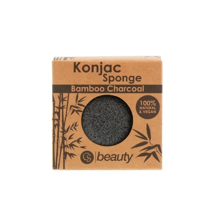 CS Beauty Konjac Bamboo & Charcoal Sponge 1 шт