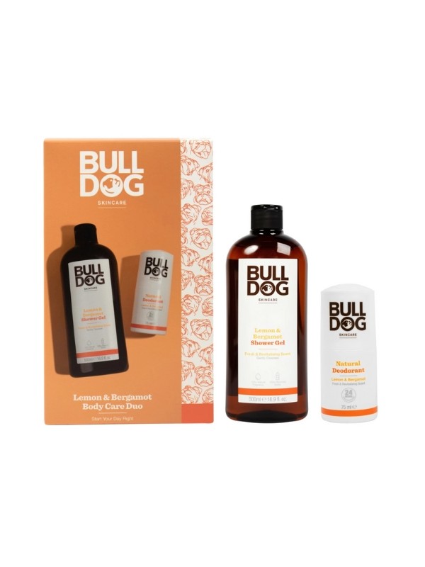 Bulldog Body Zestaw do pielęgnacji ciała Lemon & Bergamot: Żel pod prysznic 500 ml + Antyperspirant Roll-on 75ml