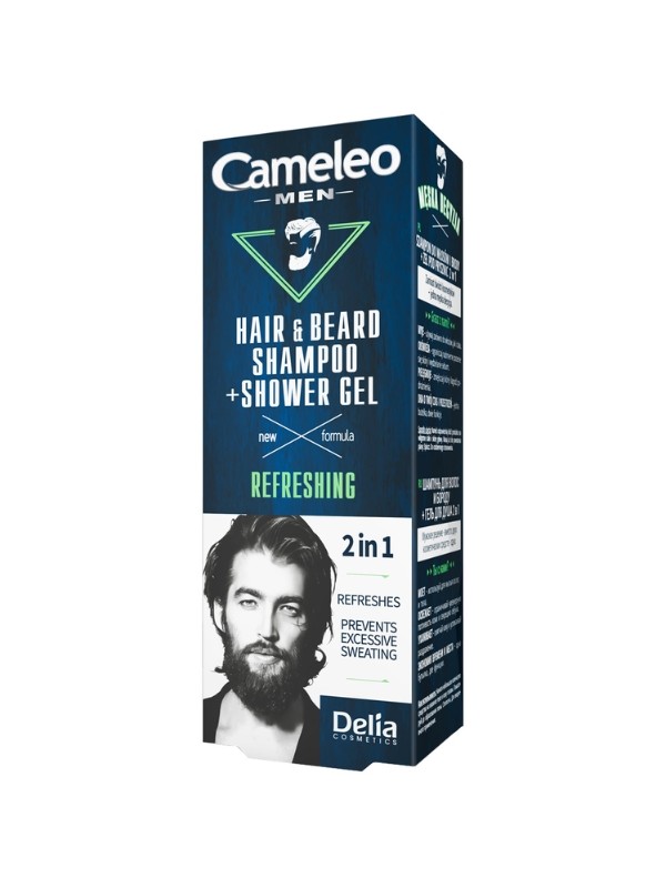 Delia Cameleo Men 2w1 odświeżający Szampon i Żel pod prysznic dla mężczyzn 150 ml